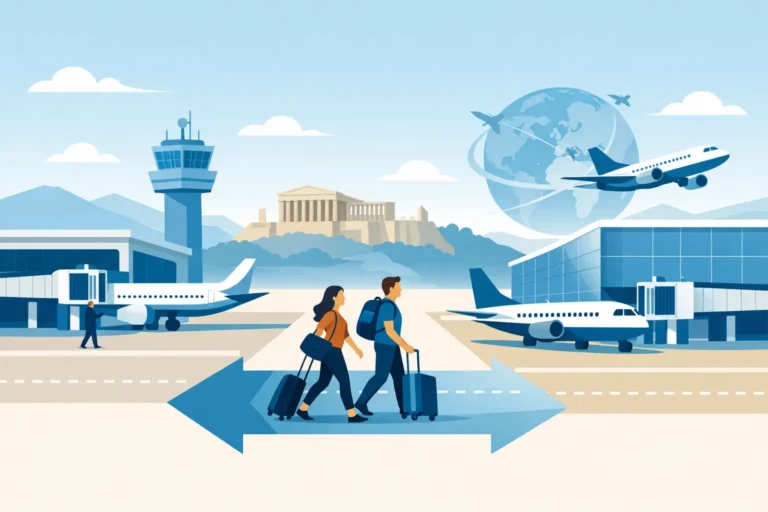 Athens Airport Transfer Time Domestic to International